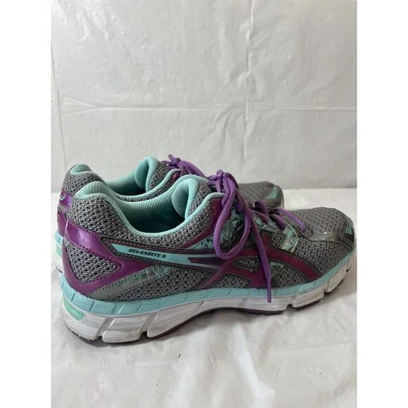 Asics Womens Gel Excite 3 T5B9N Gray Running Shoes Sneakers Size 11.5 - Picture 5 of 15